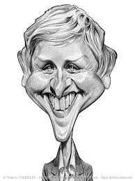 Ellen Degeneres Caricature Jpg 600 800 Caricature Sketch Funny Caricatures Celebrity Caricatures
