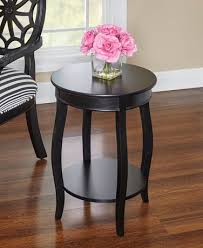 The diameter of the table is 31.5 inches, large enough for a several people to enjoy. Powell Black Round Table With Shelf Walmart Canada