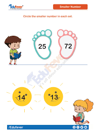 Circle The Small Number Ukg Maths Worksheet Number Worksheets Math Worksheet Mathematics Worksheets