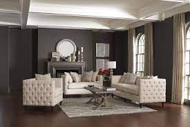 4.3 out of 5 stars 332. Claxton Traditional Oatmeal Tufted Three Piece Living Room Set 504891 S3 Living Room Sets Price Busters Furniture