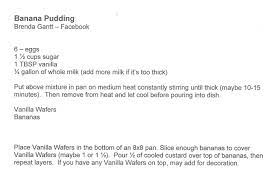 Banana Pudding Brenda Gantt Facebook Banana Pudding Creamy Desserts Pot Roast Recipes