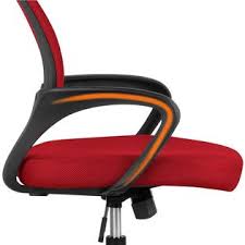 Yaheetech Office Chair Ergonomic Cheap Desk Chair Mesh Computer Chair Lumbar Support Red