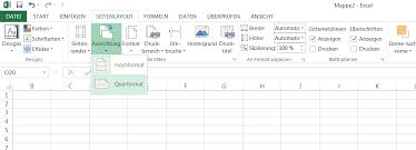 Eine tabelle besteht aus in zeilen und spalten angeordneten zellen. Excel Querformat Einstellen Und Drucken So Geht S