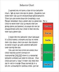 Sample Printable Behavior Chart 9 Examples In Word Pdf