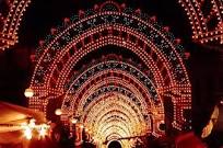 Outdoor Customized 2D LED Across Street Motif Lights for Diwali Decoration