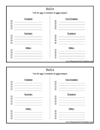 Maybe you would like to learn more about one of these? Ballot Template