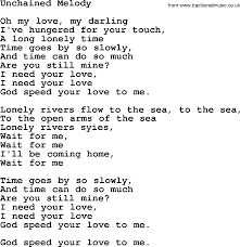 Перевод песни unchained melody — рейтинг: Unchained Melody The Righteous Brothers