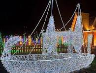 3D Outdoor Large Street Christmas Light Driveway Ship Boat ...