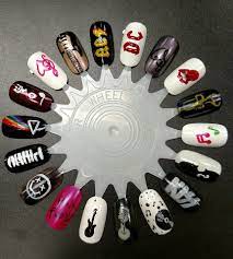 Music Nails Guitar Piano Pink Floyd Nirvana Kiss Rolling Stones Ac Dc Music Nails Rocker Nails Rock Nails