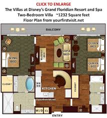 Floor Plan Two Bedroom Villa The Villas At Disney S Grand Floridian Grand Floridian Disney Disney Grand Floridian Resort Grand Floridian Resort
