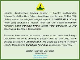 Jabatan tanah dan ukur sabah. Lands And Surveys Department Sabah Facebook