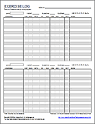 Free Printable Workout Log And Blank Workout Log Template