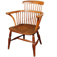 An English Mid 19th Century Captain S Chair With Elm Seat Furniture Armchair Vintage Vintage Table Lamp