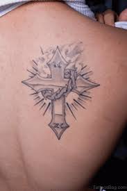 Cool cross tattoo for men. 97 Stunning Cross Tattoos For Back