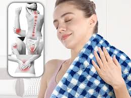 Amazon.com: GOQOTOMO Full Weighted Electric Heating Pad for  Back/Waist/Abdomen/Shoulder/Neck Pain and Cramps Relief