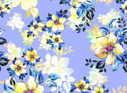 Save on your favourite brand labels today with saks off 5th. Yellow And Blue Floral Pattern On Lilac By Katerina Gri Seamless Repeat Royalty Free Stock Pattern Patternbank