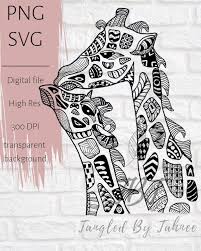 Download Giraffe Svg Giraffe Png Black And White Svg Png Cricut Etsy Monochrome Posters Digital Sticker Giraffe