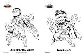 Avengers coloring pages print color printable marvel sheets page adults pictures falcon logo. Coloring Fun With Marvel Super Hero Adventures Mickeyblog Com