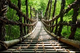 Use 2 nails and string to draw to curved lines. Shikoku S Iya Valley Vine Bridges Boat Rides And Villages Japan Cheapo
