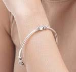 Silver 925 Bangle Bracelet with Rainbow Moonstone (large), 'Harmony of  Three'
