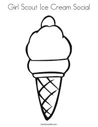 Free printable ice cream coloring pages for kids. Girl Scout Ice Cream Social Coloring Page Twisty Noodle