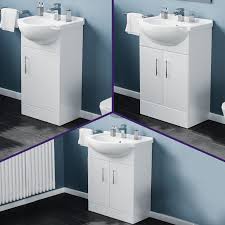 freestanding white ceramic basin sink