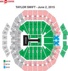 Kfc Yum Center Seating Chart Taylor Swift Elcho Table