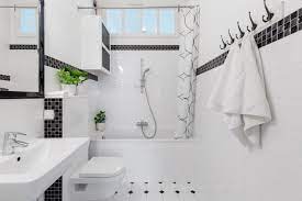 Ditch that unsightly bath mat once and for all. 19 Inspirational Black And White Bathrooms
