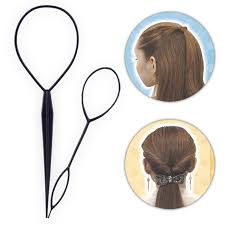 Slide the bun maker down. Hair Loop Styling Tool Ponytail Bun Maker Hair Bun Maker Clip Hair Braid Walmart Canada