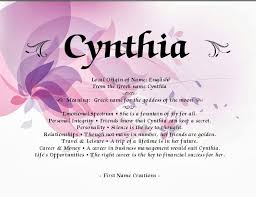 Cynthia Names With Meaning Names Cynthia