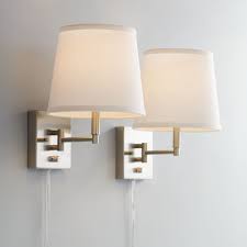 Flos snowball table desk lamp reading light bedroom lighting fixture. Wall Lamps Sconces Living Room Modern Swing Arm Wall Sconce Plug In Or Hardwired Black Industrial Wall Lights With Cord For Bedroom Lighting Ceiling Fans
