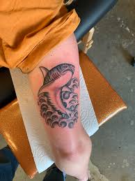 So i am wanting to get it redone. First Tattoo Tiger Shark By Samazonian At Copperhead Tattoo Parlor In Denver Co Tattoos