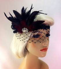 Great Gatsby Headband, Flapper Headband, Downton Abbey, Headband, 1920s  Head Piece, Art Deco Headband, Speakeasy, Burgundy Black