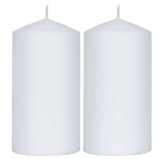 Shop for candles mantel candles & accessories at pricegrabber. White Pillar Candles Value Pack 2 3 4 X 5 1 2 Hobby Lobby 41113