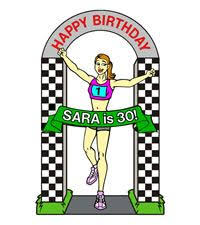 Birthday Lawn Signs Rental Toronto Click On Female Runner Lawn Card Http Www Hellopink Ca Lawncards Php Birthday Party Ideas Rent This Birthday Lawn Sign Just 90 00 Birthday Lawn Signs