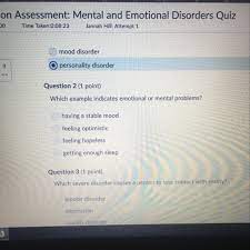 Anxiety is a normal emotion. Which Example Indicates Emotional Or Mental Problems Brainly Com