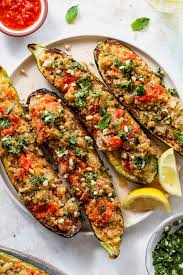 Maybe you would like to learn more about one of these? Quinoa Stuffed Zucchini With Harissa Butter Dishing Out Health