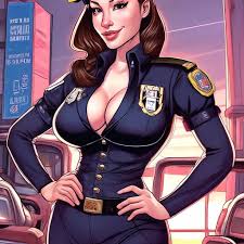 Officer Juggs comicsart style bimbo…» — картинка создана в Шедевруме