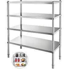 Maybe you would like to learn more about one of these? Vevor Stainless Steel Kitchen Shelf 4 Tier Shelving Rack For Sale Online Ebay