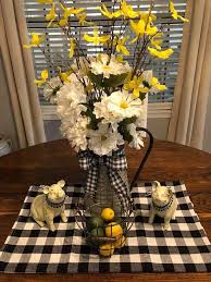 Black And White Buffalo Plaid Kitchen Decor Lemon And Buffalo Plaid Lemon Kitchen Decor Plaid Decor Buffalo Plaid Decor