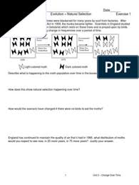 An organism is modified by its surroundings grade: Natural Selection Worksheet 1