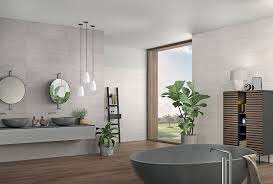 If you have a large family, consider separating the toilet and shower from the sink so multiple people can get ready at once. Bathroom Tiles Cladding In Ceramic And Stoneware Panaria