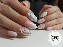 Marble Marmur Zircons Babyboomer Shinylongnails Almondlong