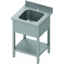 Plonge Inox Professionnelle 1 Ou 2 Bacs Avec Etagere Gamme 700 Stalgast Pas Cher