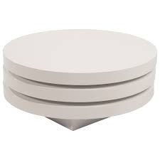 Unique postmodern 1980s swivel top coffee table, 80s vintage laminate round circle coffee table, wooden round turning living room table. Torno Contemporary Swivel Coffee Table Sadler S Home Furnishings Cocktail Coffee Tables