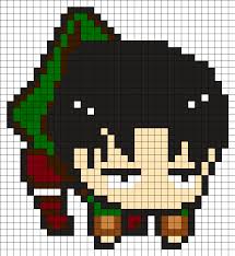 Levi Attack On Titan By Kenzie On Kandi Patterns Pixel Art Pattern Anime Pixel Art Perler Bead Art