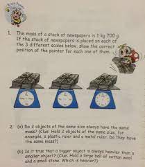 Two Grade 3 Questions On Mass Singapore Math Mass Weight Homeschool Math Math This Or That Questions