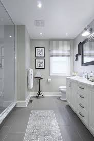 Master bathroom ideas such as those that are showcased today are not merely abodes where you can relax your bodies, but are also spaces that offer you a calming experience that is very much needed in these hectic and stressful times. Gray White Bathroom Gray And White Bathroom For Your Beautiful Bathroom Grey White Bathroom C Grey Bathroom Tiles Gray And White Bathroom White Vanity Bathroom