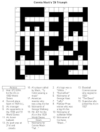 The spruce / nusha ashjaee crossword puzzles haven't been around for long; Baseball Crossword Puzzle Connie Mack S 29 Triumph Printable Crossword
