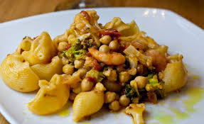 Conchiglioni Con Sugo Di Ceci Gamberi E Broccoli Food Cooking Blog Cooking